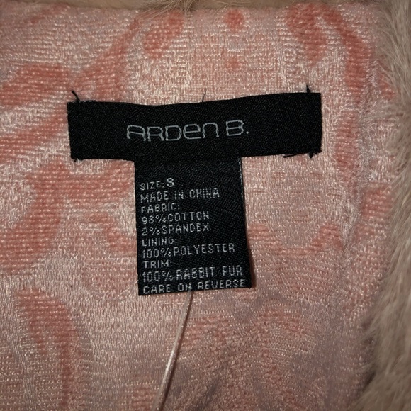 Vintage y2k Arden B courderoy pink jacket with fur - Picture 3 of 10